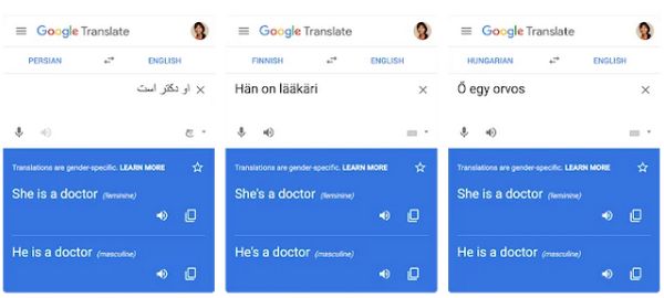 《谷歌在谷歌翻译中首次推出了解决性别偏见的人工智能》